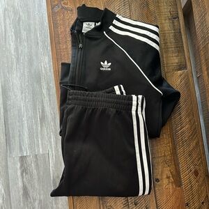 Adidas Women Black Track Sweater &  Pants